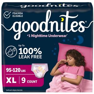 GoodNites Absorbent Nighttime Pants