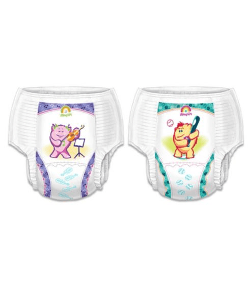 CATIEBYE 2pcs Diapers Training Underwear Sleeping Bed Clothes