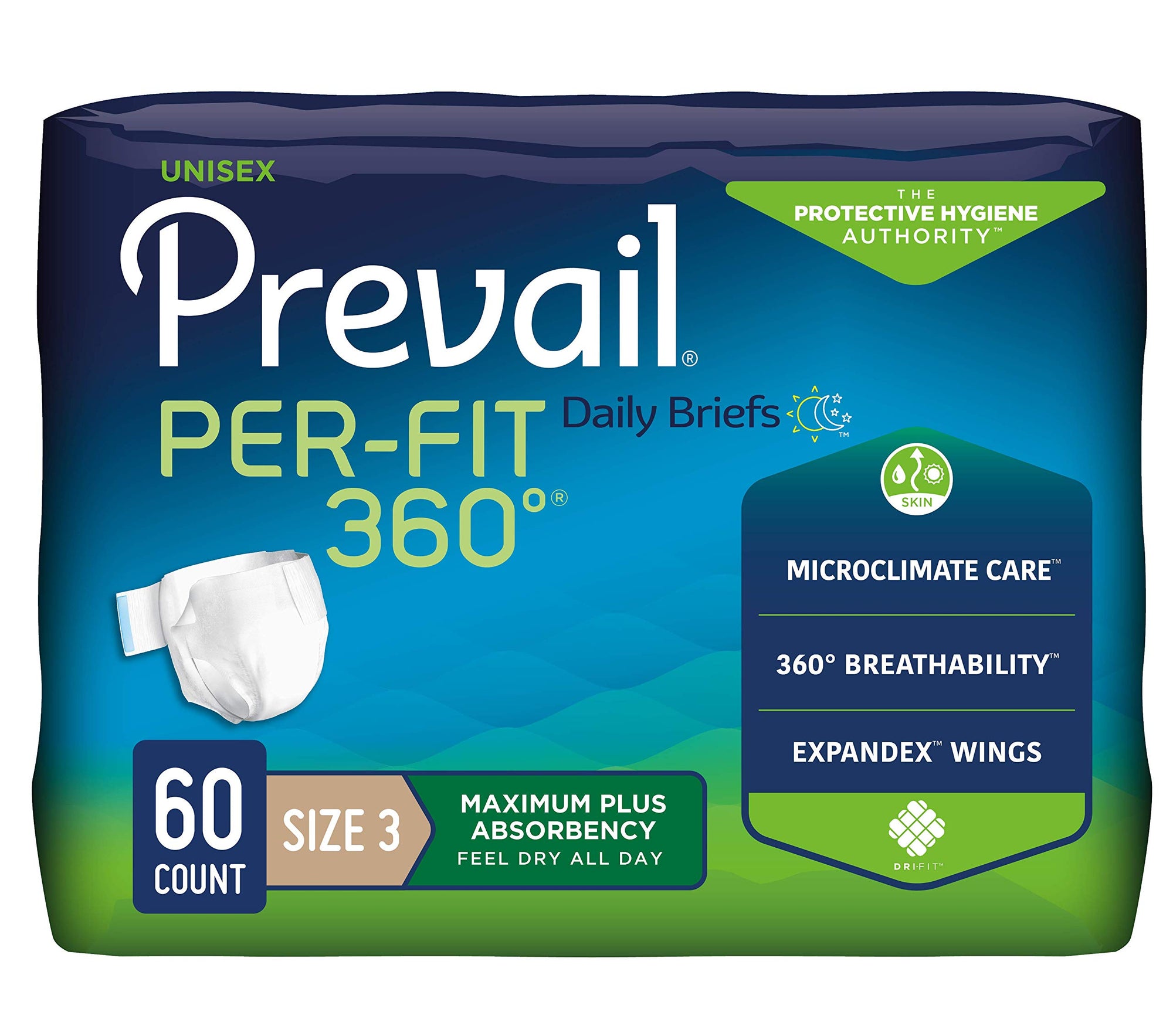 Prevail Per-Fit 360 Disposable Briefs