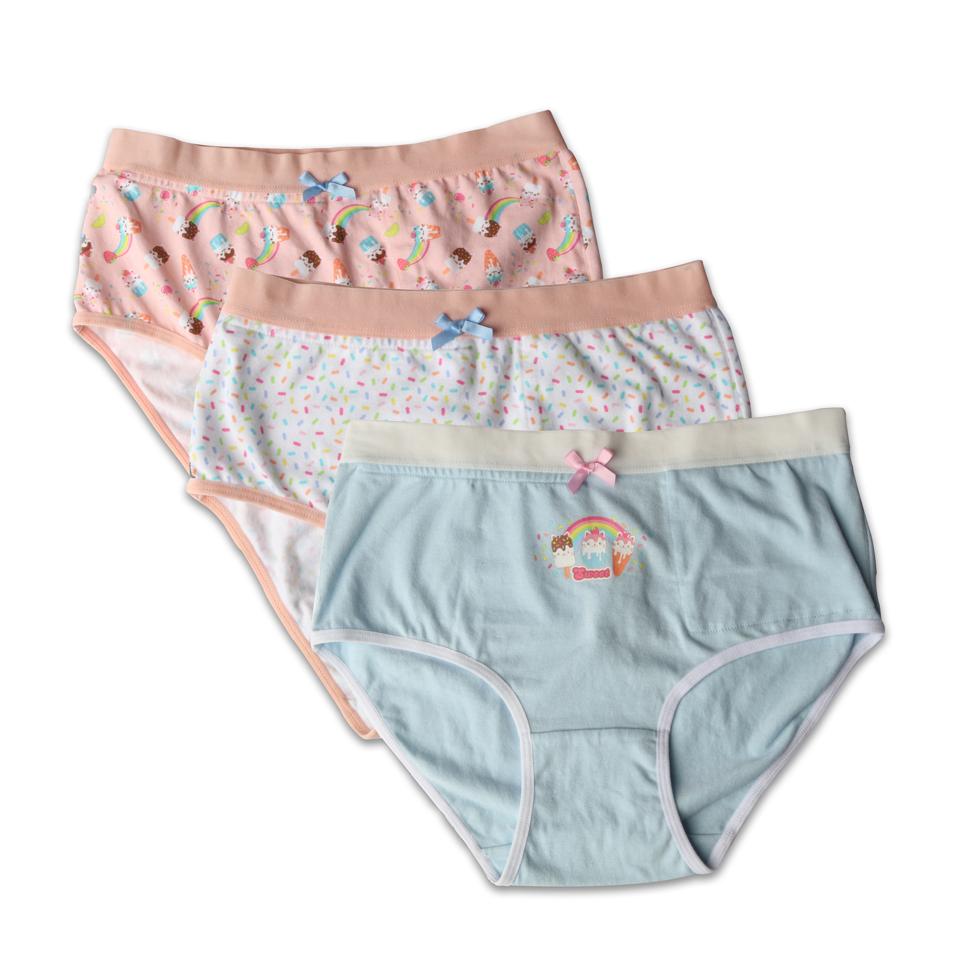 girls underwear undies My Private Pocket Underwear for Girls - Variety 3 Pack - Bedwetting Store