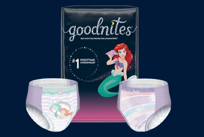 KIMBERLY CLARK GoodNites Disposable Underwear for Girls Small/Medium Jumbo  - 6941314 