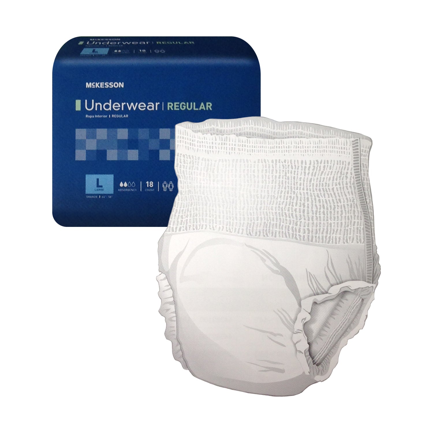 Select Pull-On Disposable Underwear XXL Pack/12 (62-80 in.) : :  Health & Personal Care