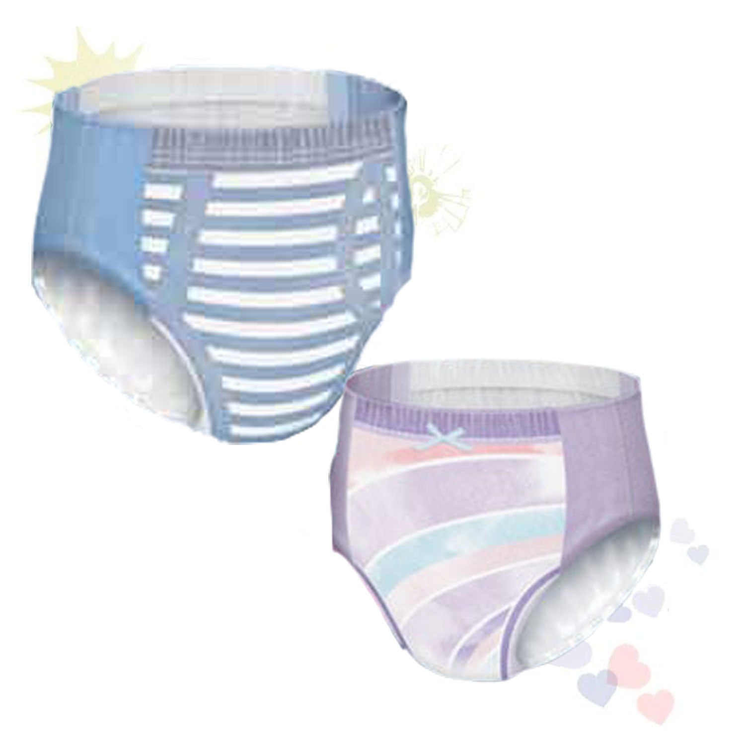 Basics For Kids Underwear, Nighttime, Girls, Large/Extra-Large (60-125 lb), Diapers & Training Pants